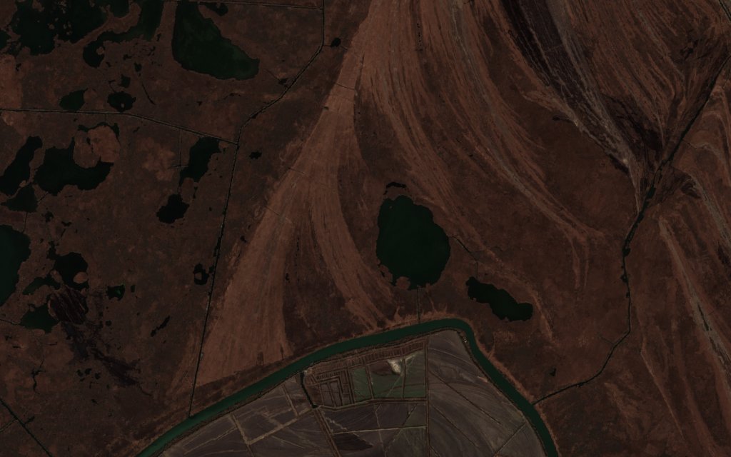 The area before the fire, February 21, 2022