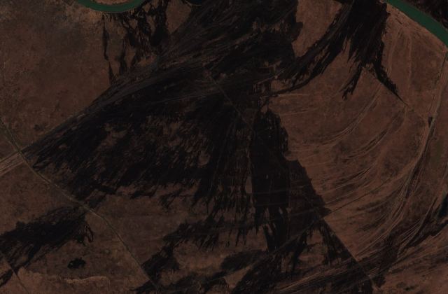 Satellite view near Crişan