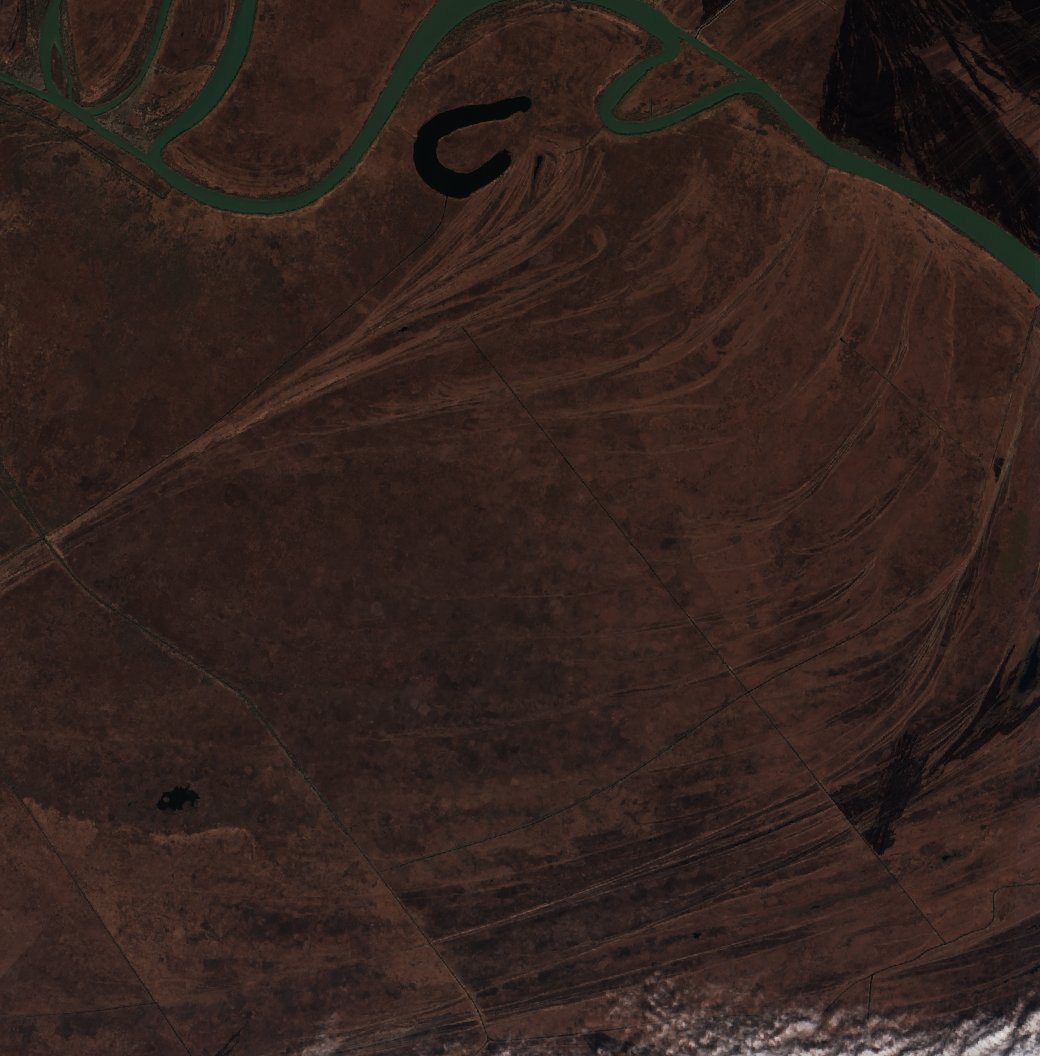 The area before the fire, February 21, 2022