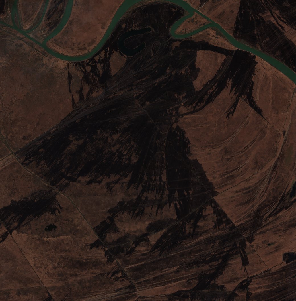 The area after the fire, March 23, 2022