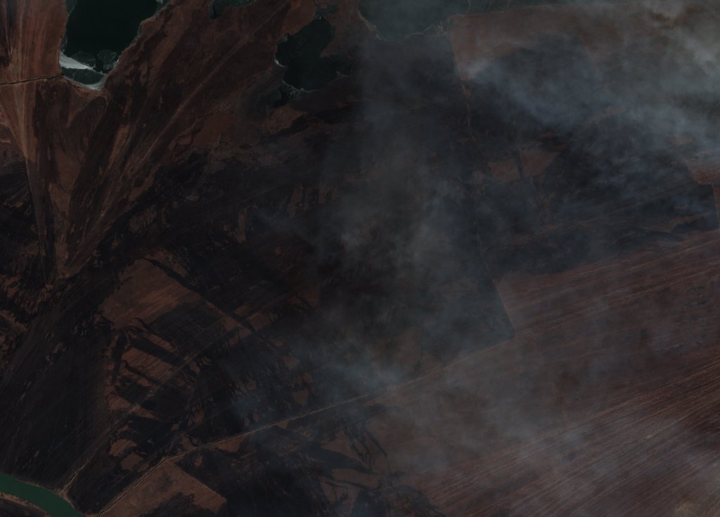 The area after the fire, February 25, 2025