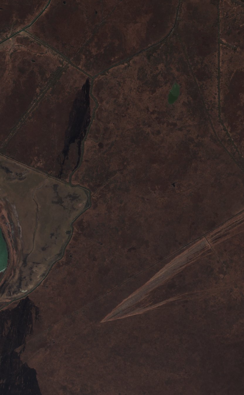 The area before the fire, February 25, 2025