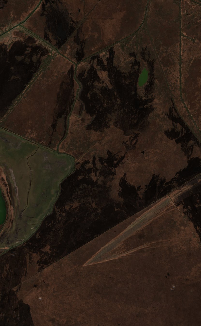 The area after the fire, March 22, 2025