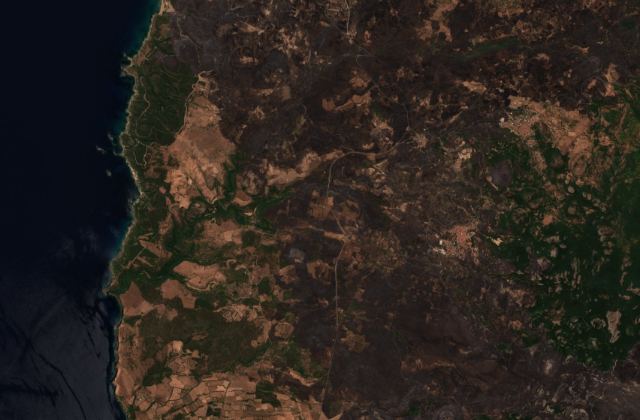 Satellite view near Cuglieri