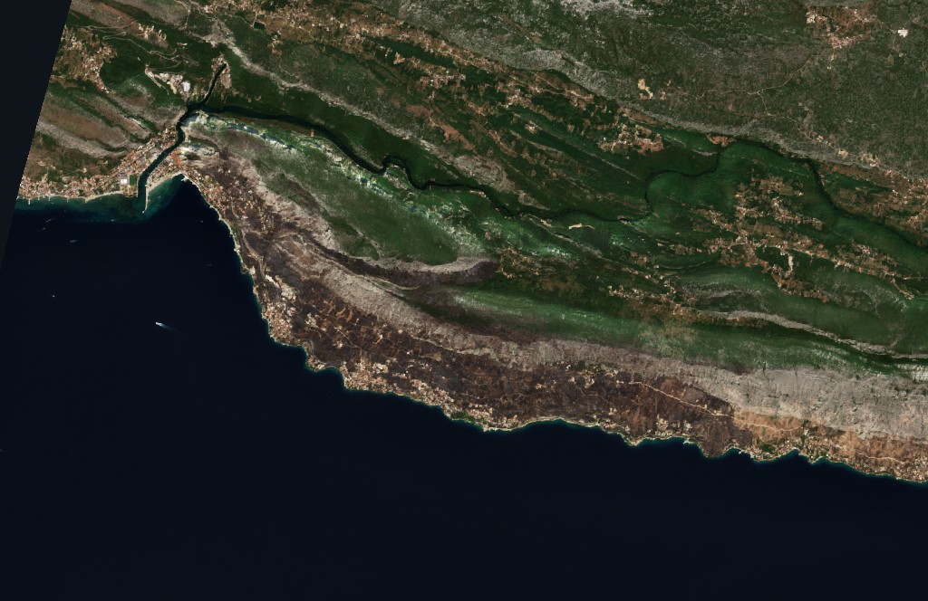 The area after the fire, August 16, 2026
