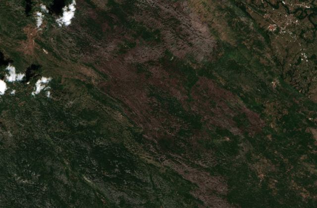 Satellite view near Danilovgrad