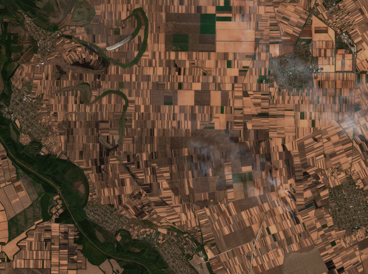The area after the fire, October 4, 2026