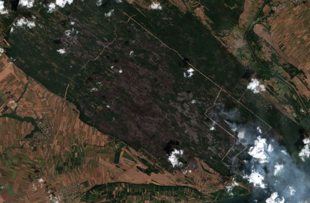 Satellite view near Kovin