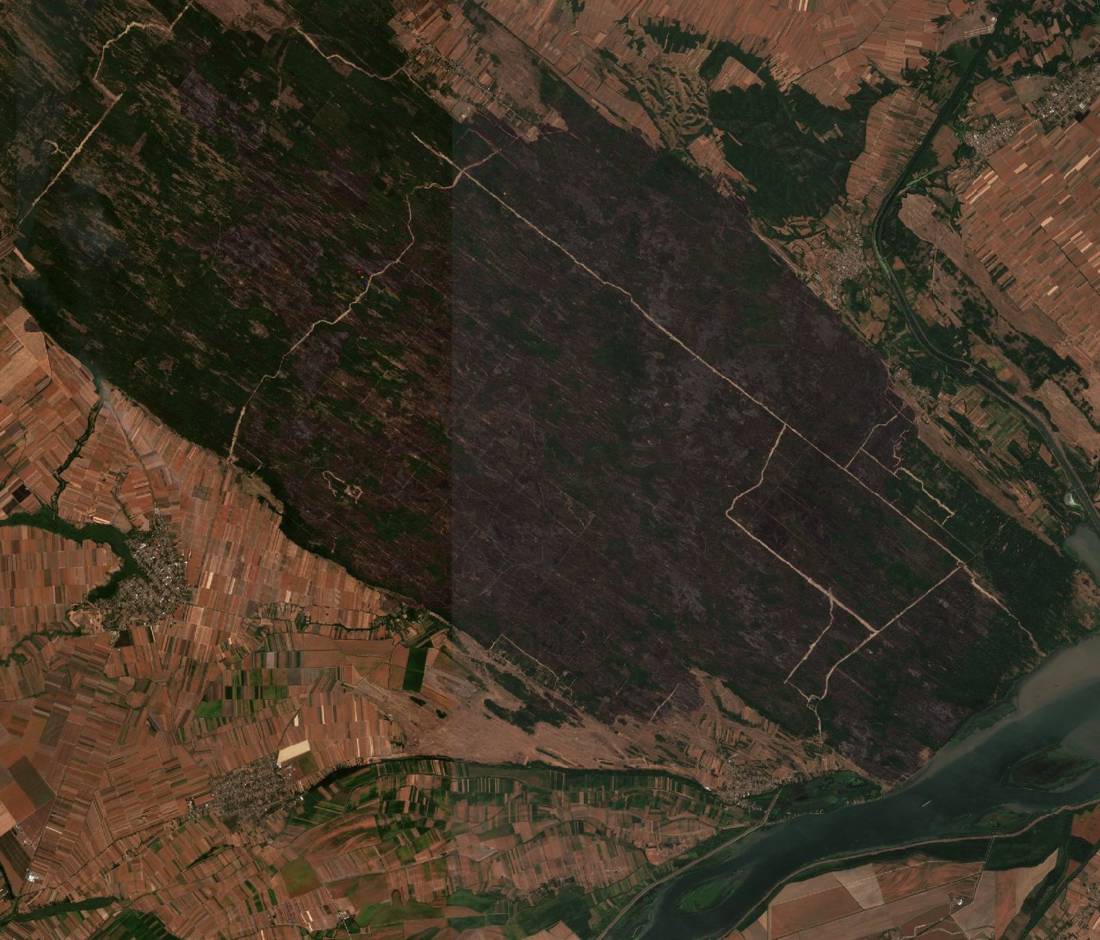 The area after the fire, August 28, 2026