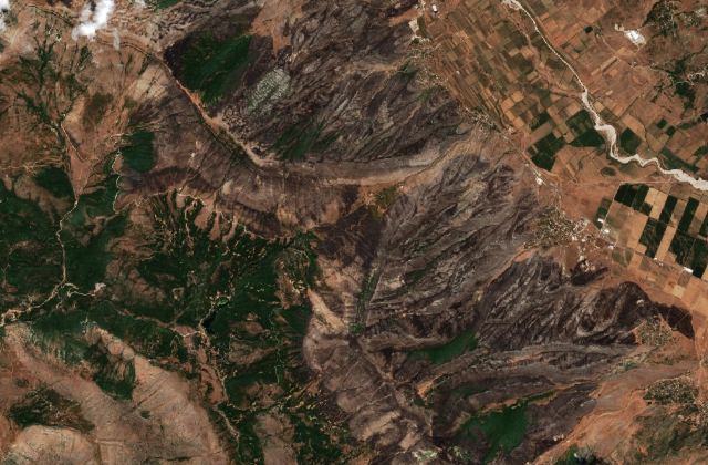 Satellite view near Delvinë