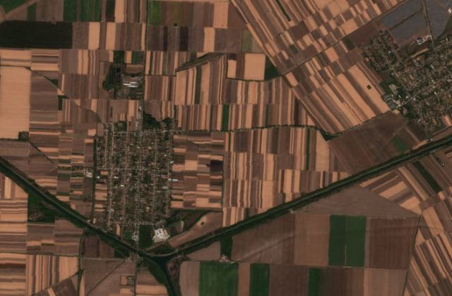 Burned area near Ruski Krstur from space
