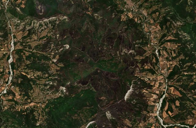 Satellite view near Die