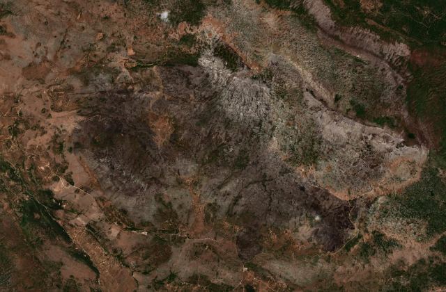 Satellite view near Donji Muć