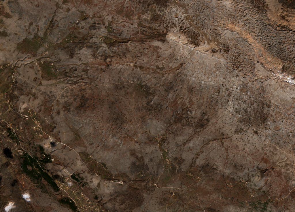 The area before the fire, March 13, 2022