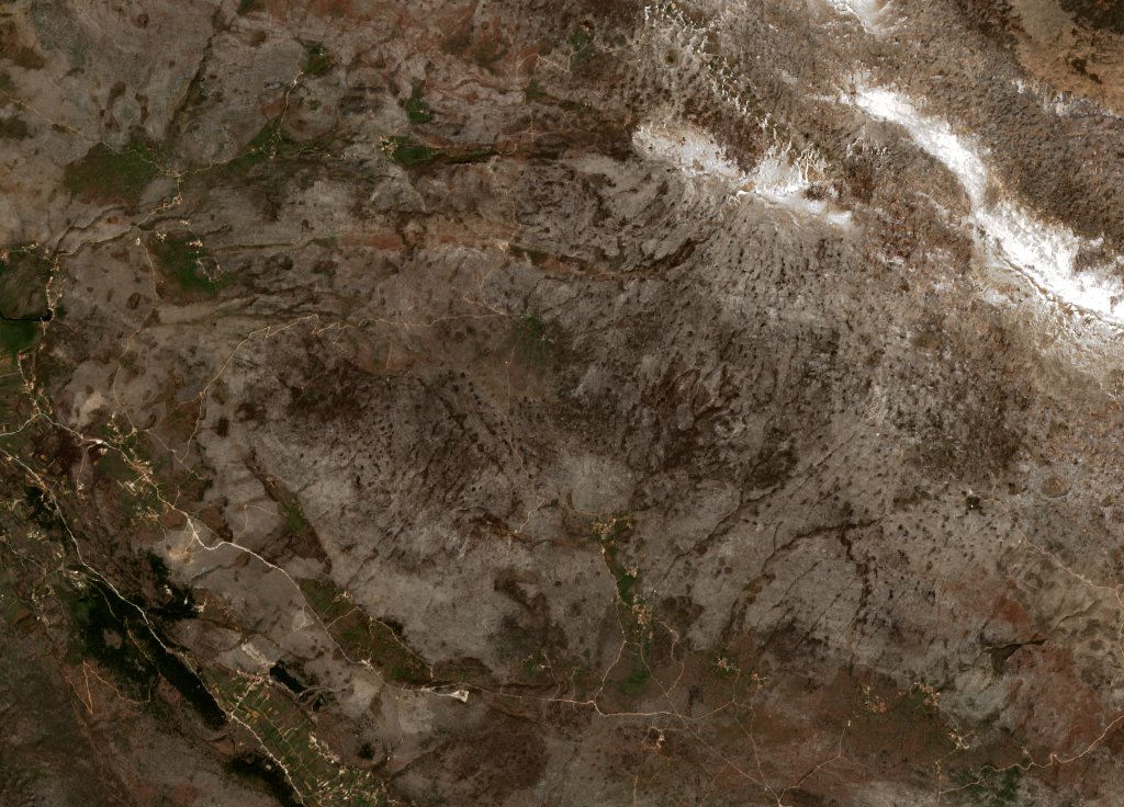 The area after the fire, April 12, 2022
