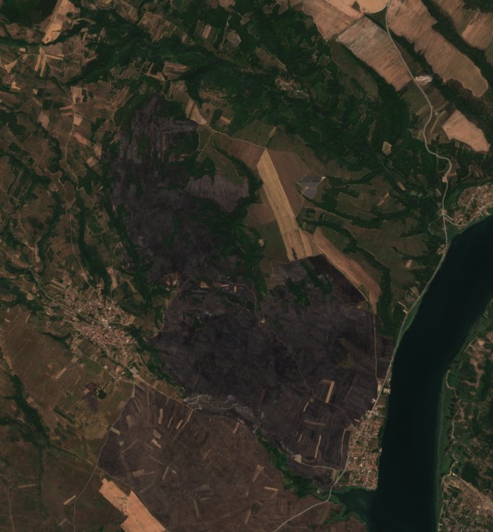 The area after the fire, August 20, 2026