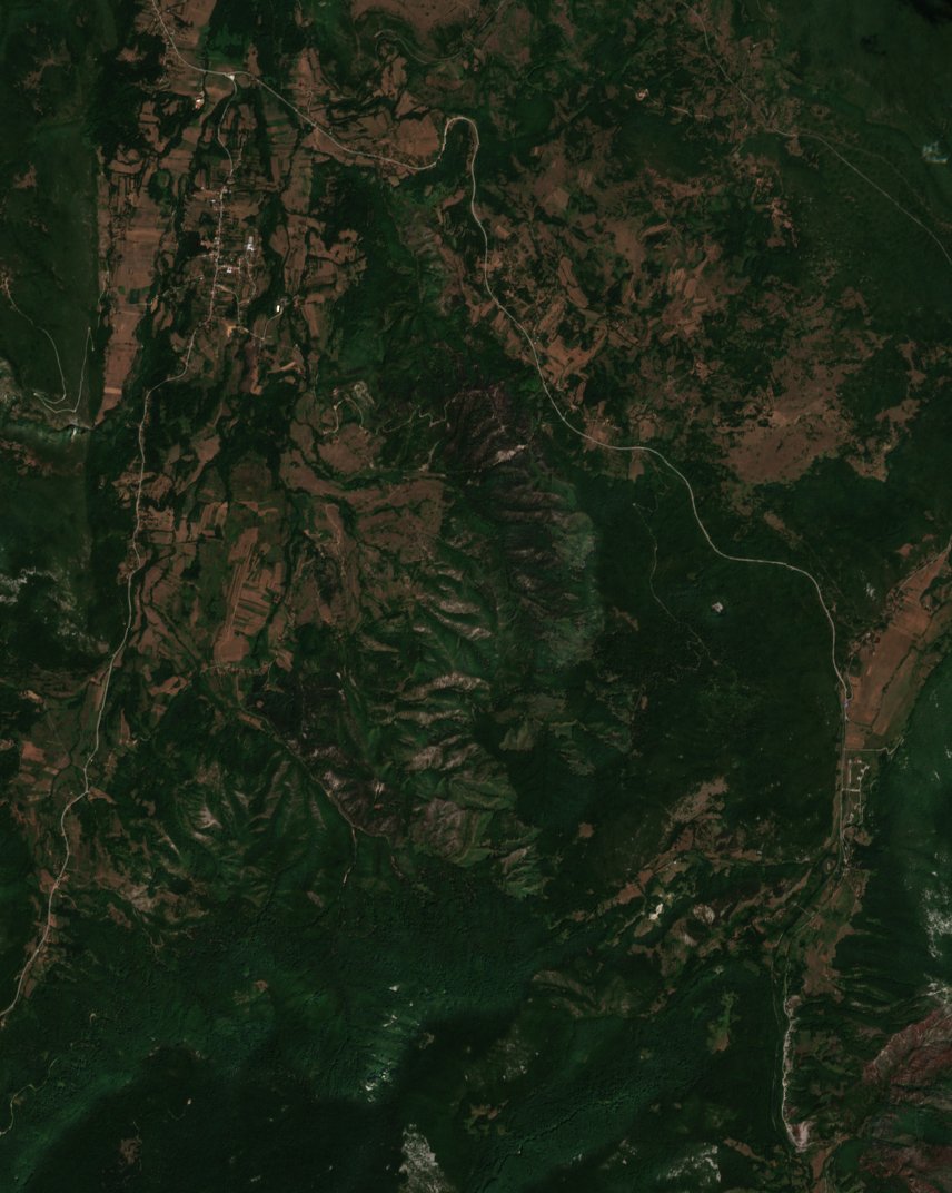 The area before the fire, August 1, 2017