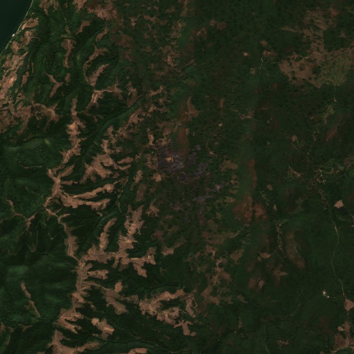 The area after the fire, September 9, 2026
