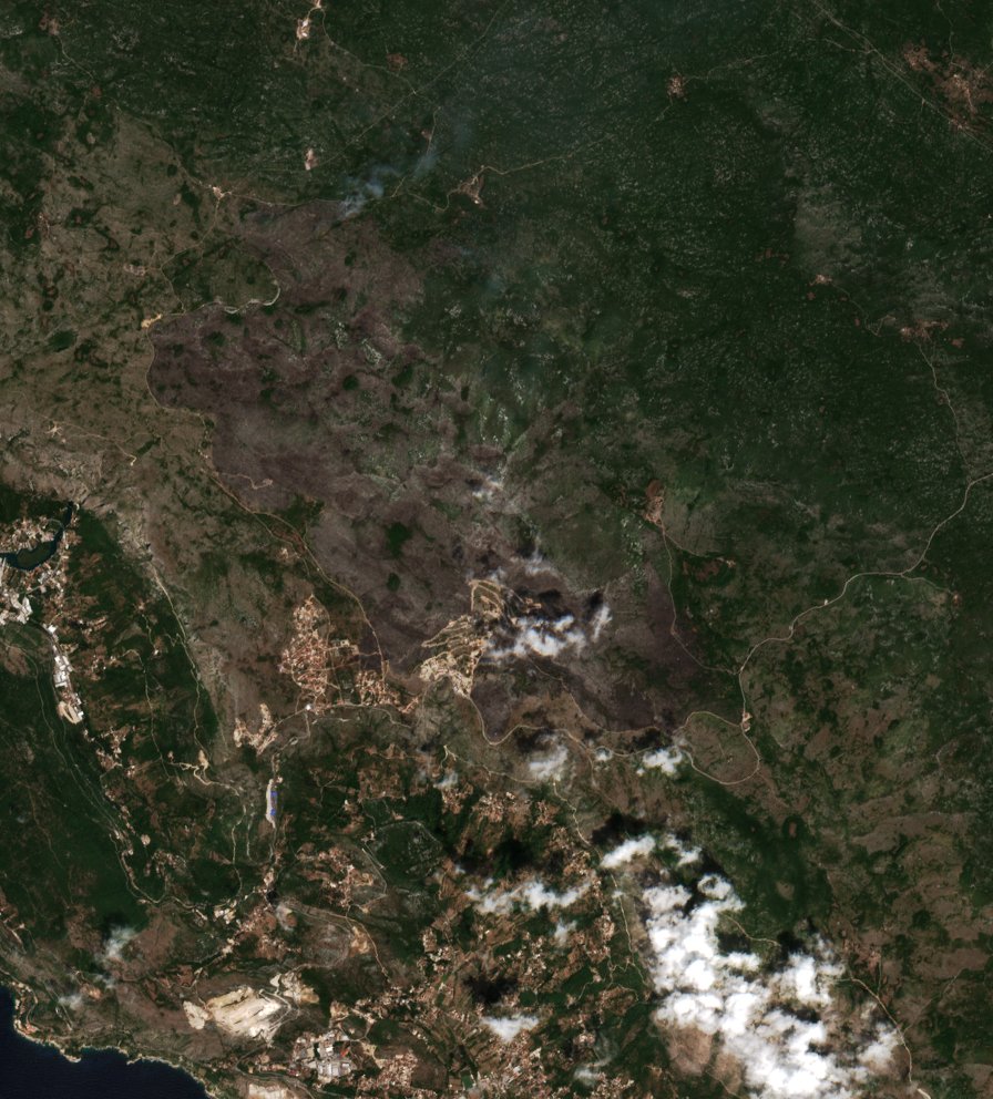 The area after the fire, August 21, 2026