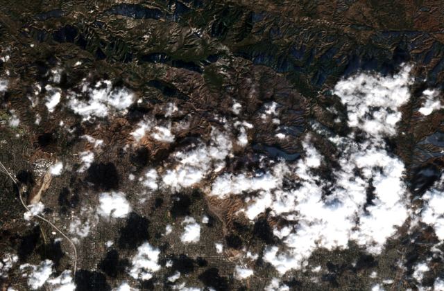 Satellite view in Altadena, Los Angeles