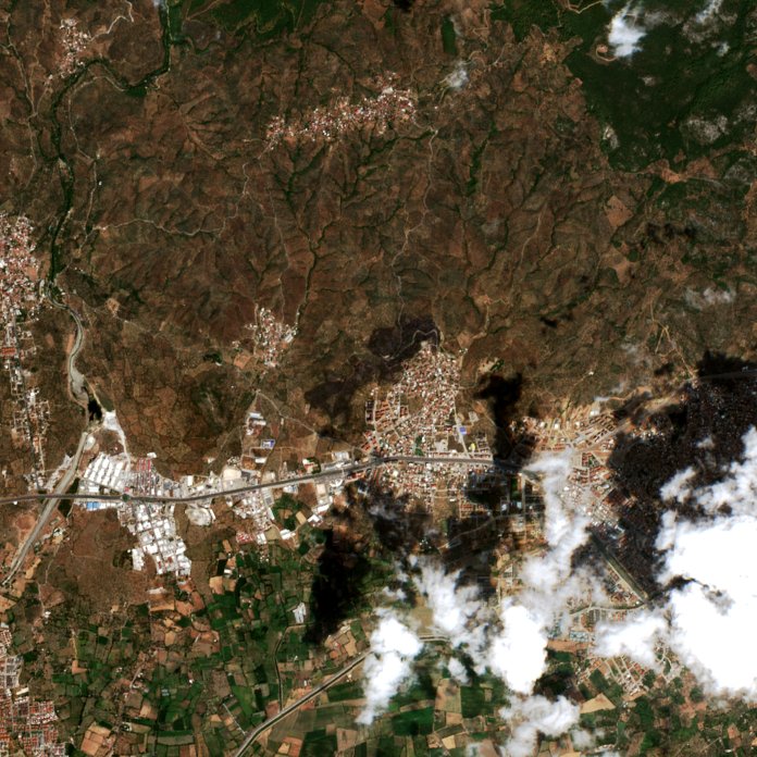 The area after the fire, August 14, 2026