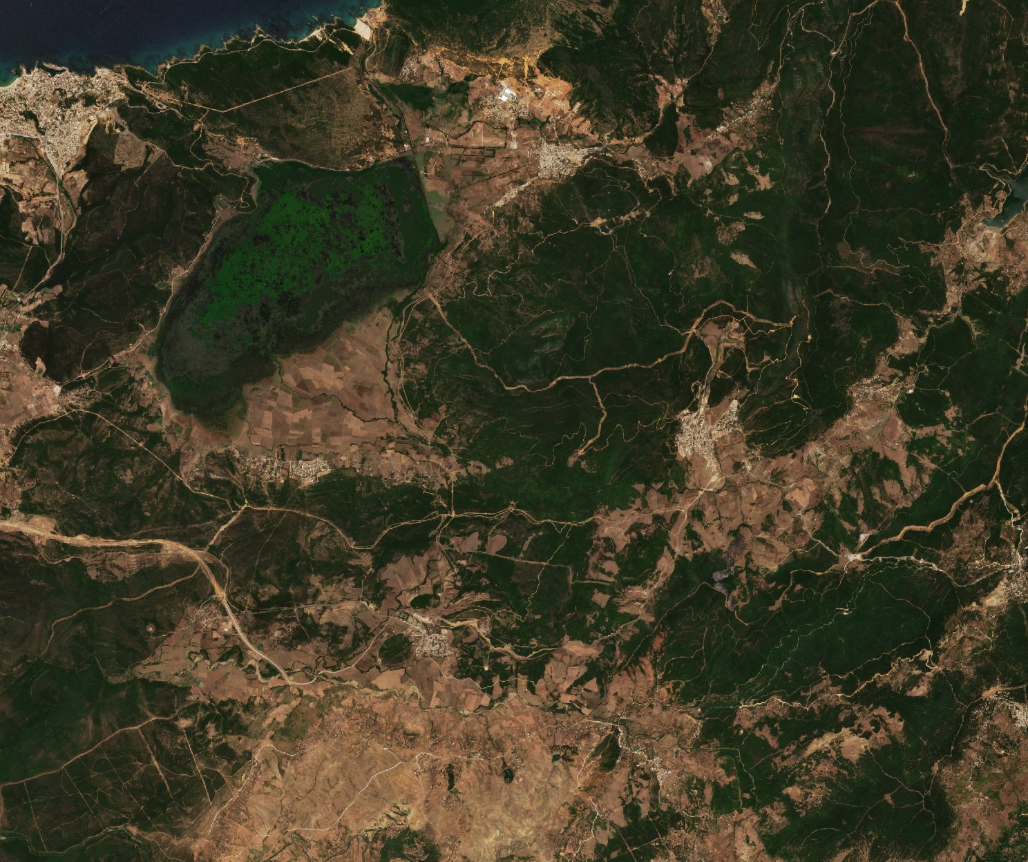 The area before the fire, July 13, 2017