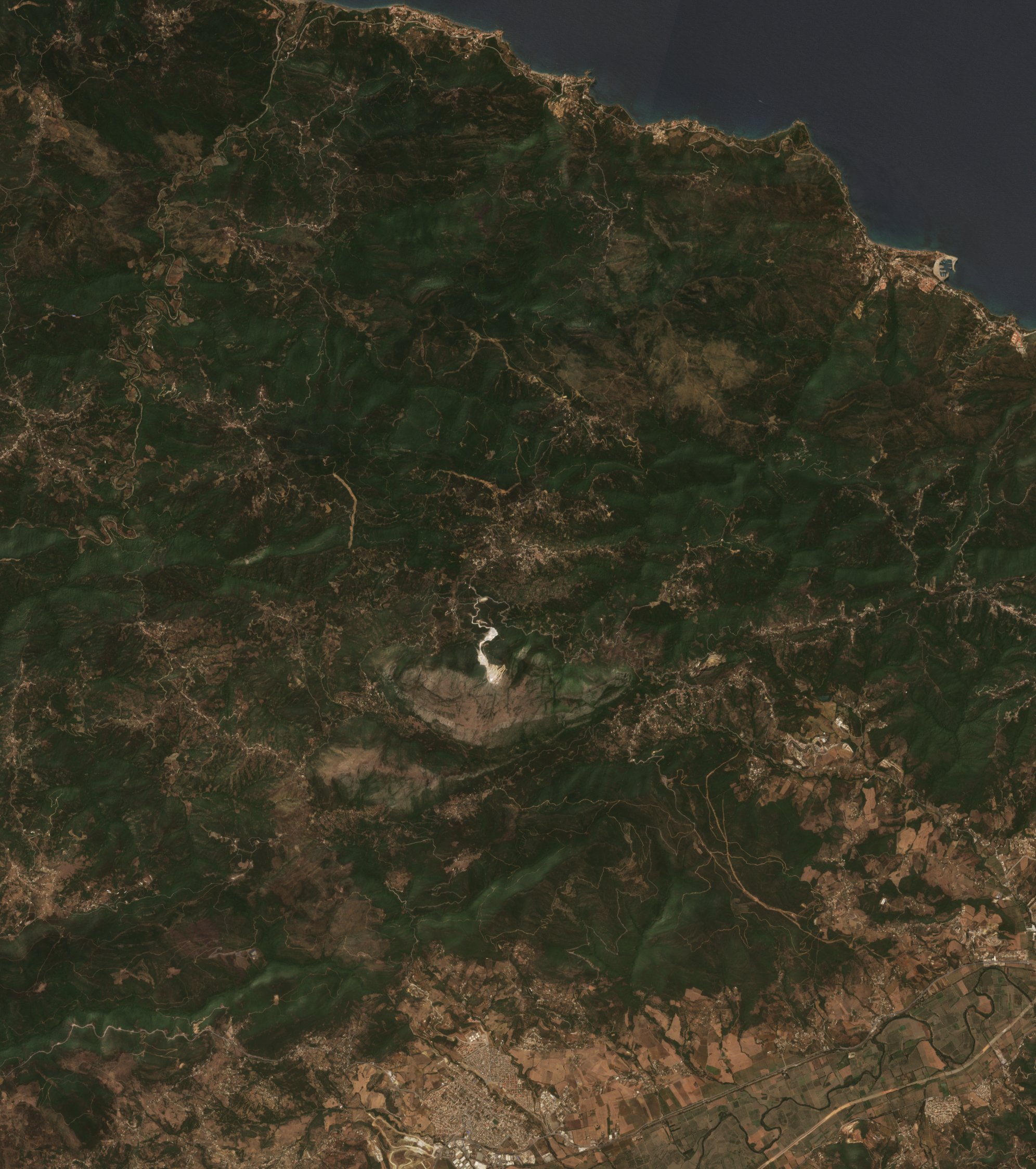 The area before the fire, August 7, 2021