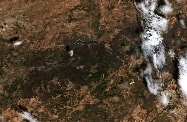 Satellite view near El Tiemblo