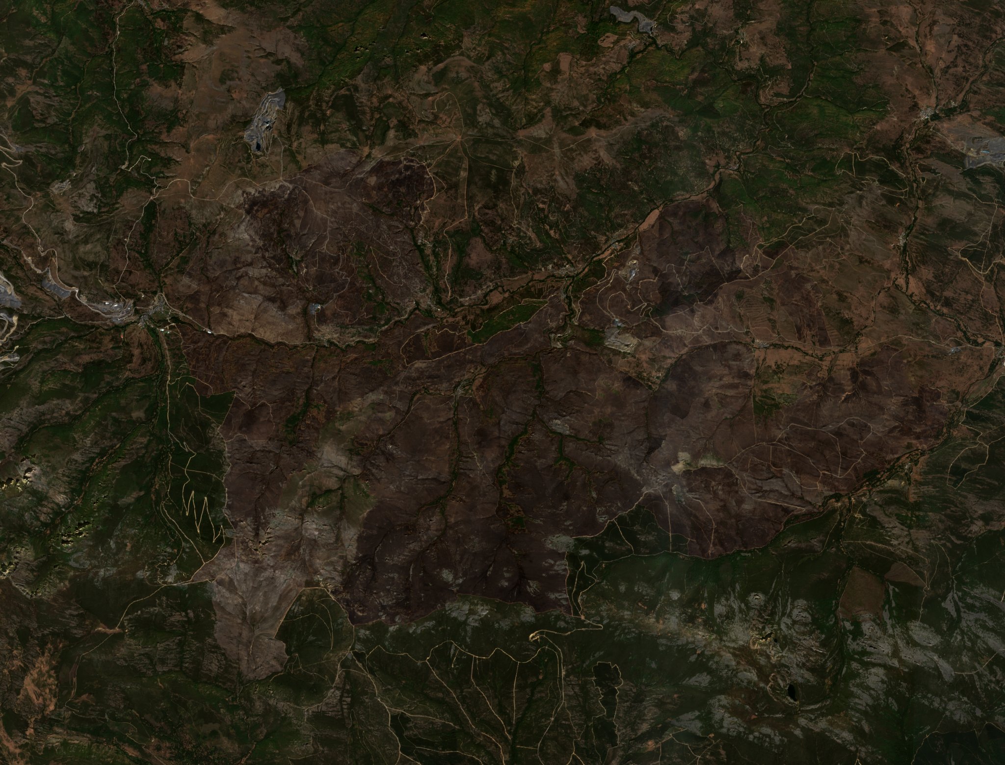 The area after the fire, September 2, 2017