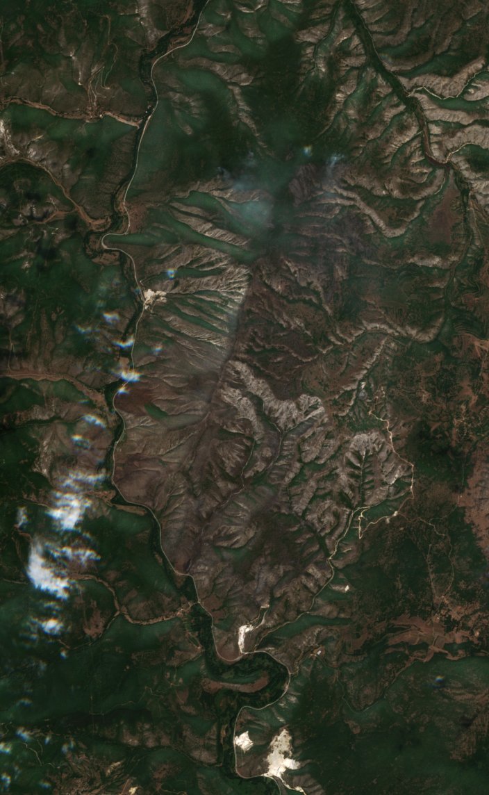 The area after the fire, August 23, 2026