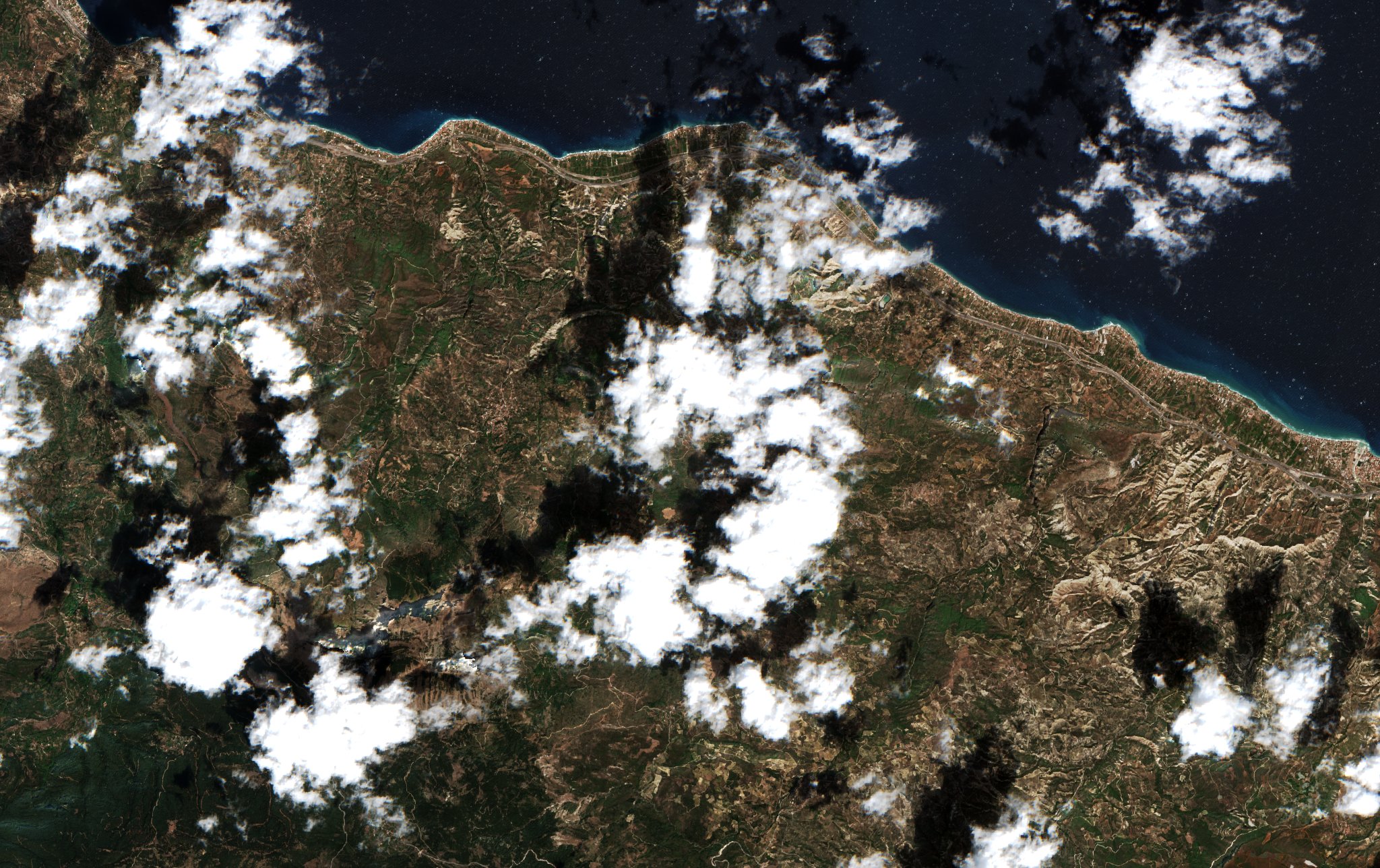 The area before the fire, September 14, 2024