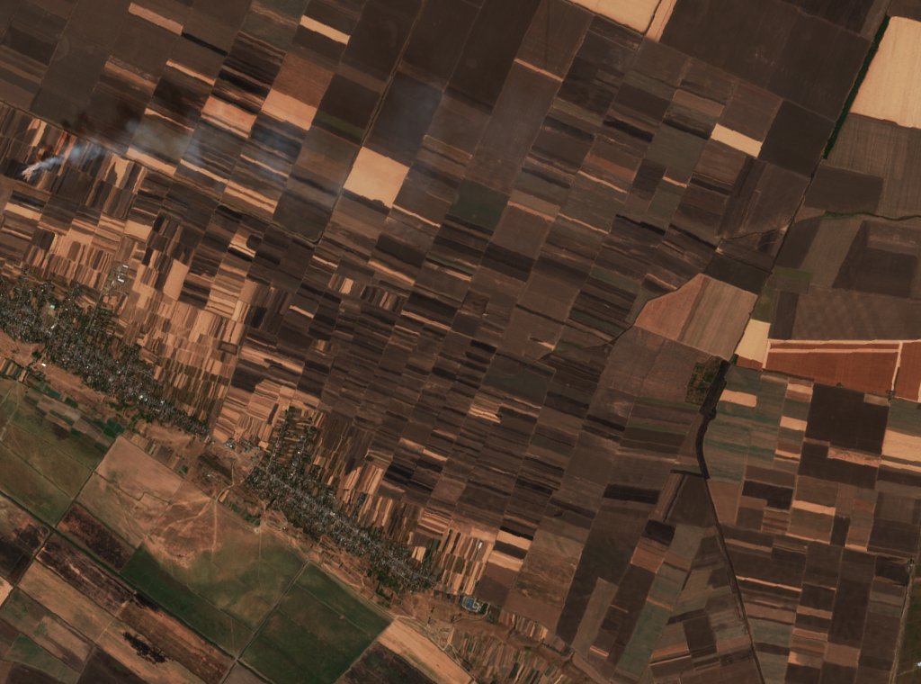 The area after the fire, October 1, 2019
