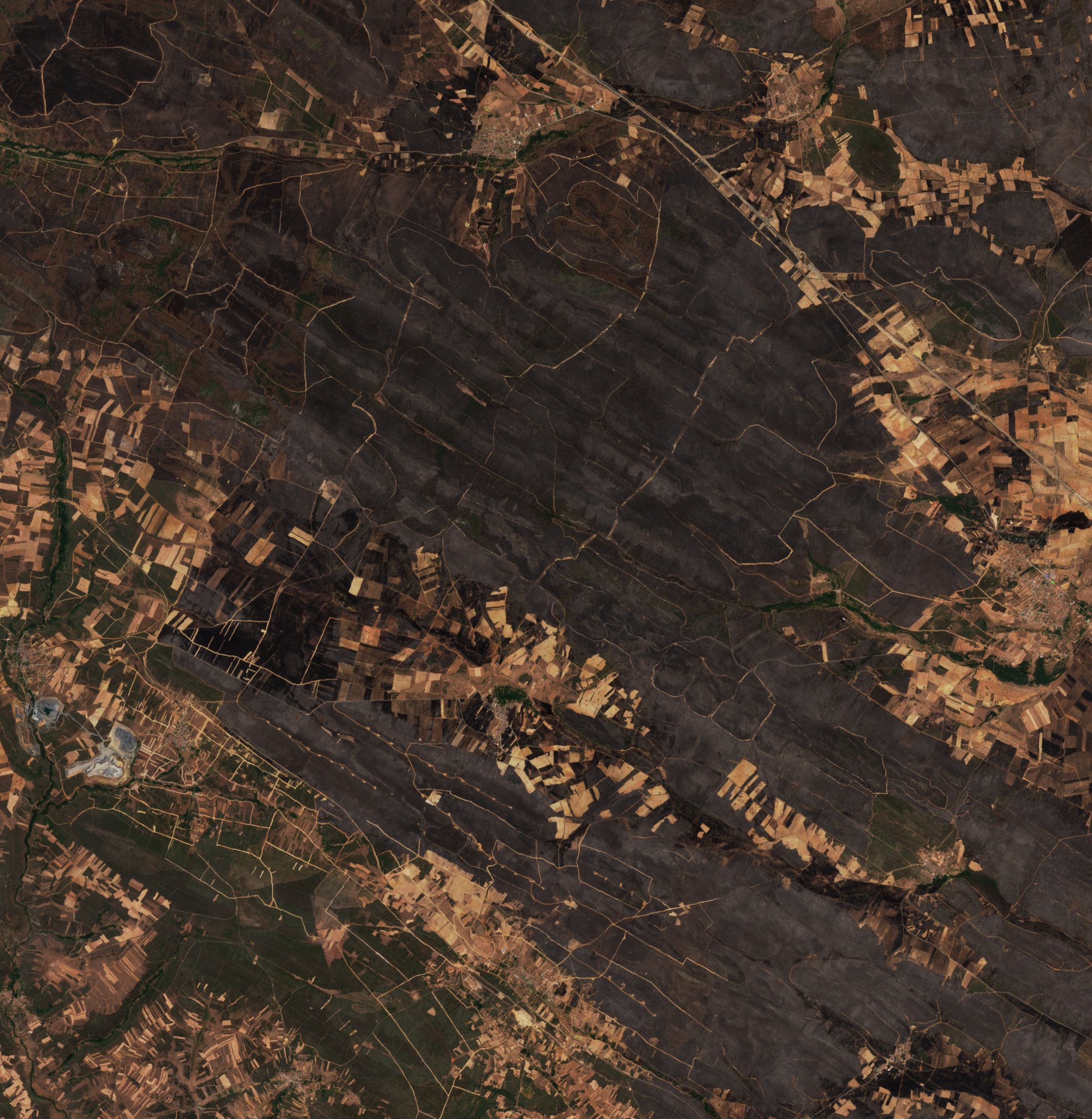 The area after the fire, July 20, 2022