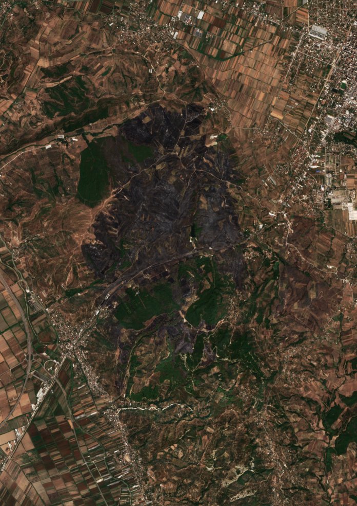 The area after the fire, September 7, 2026