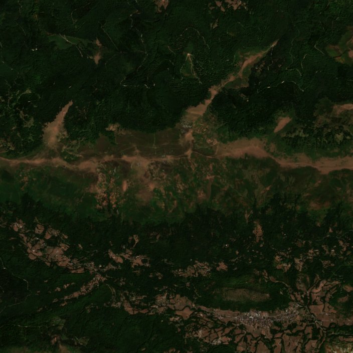 The area before the fire, August 7, 2026