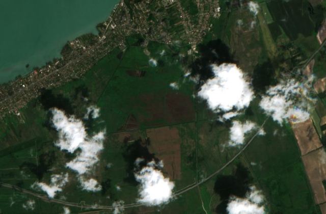 Satellite view near Fonyód