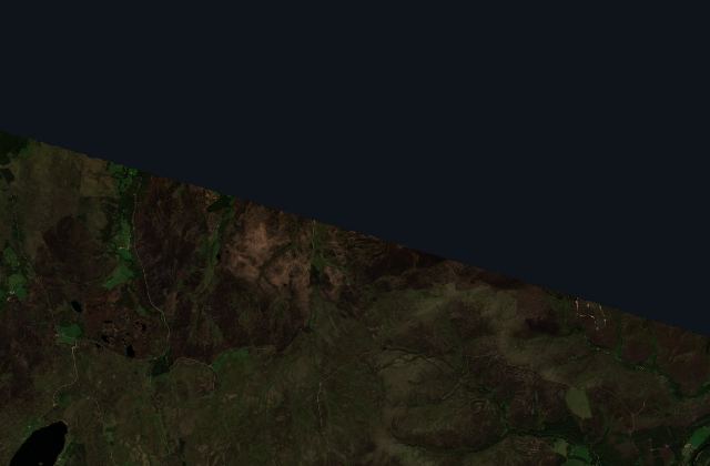Satellite view near Forres