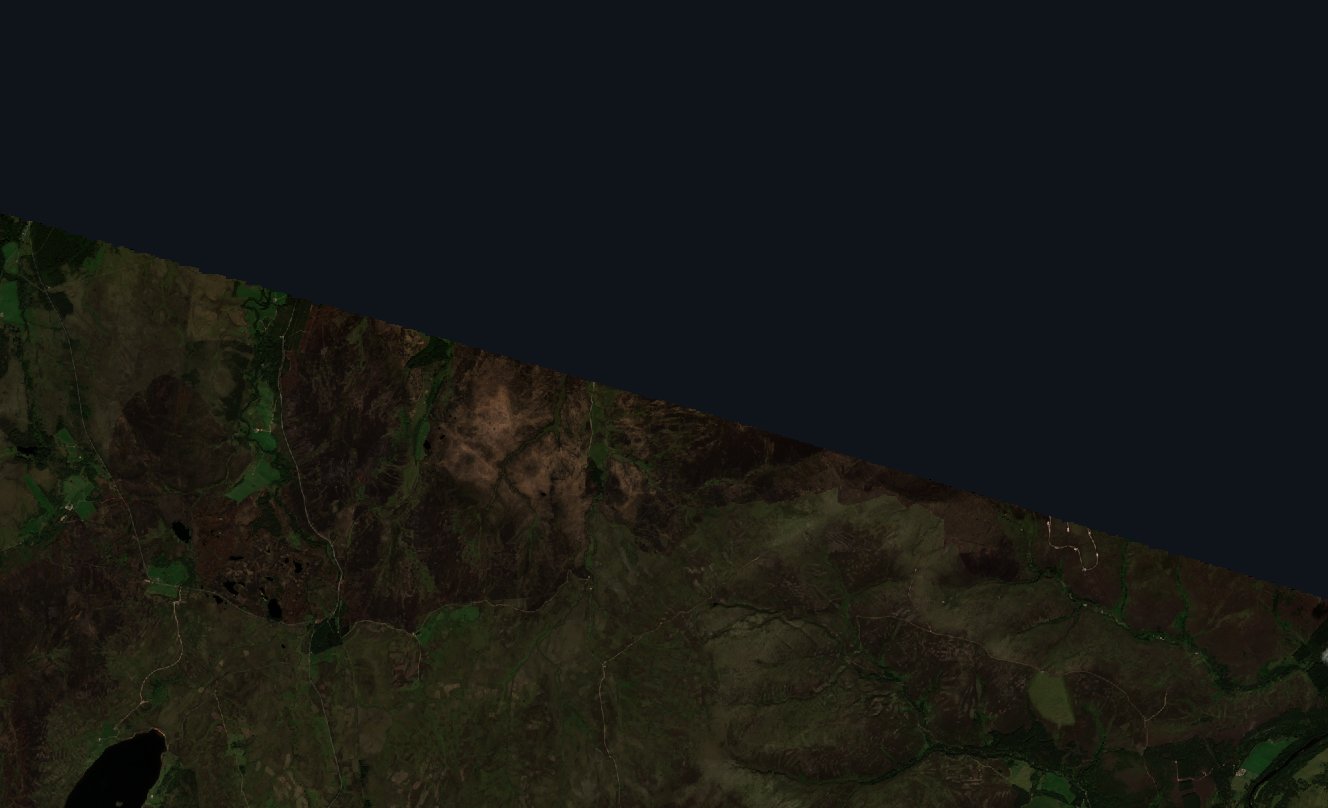 The area after the fire, August 16, 2025