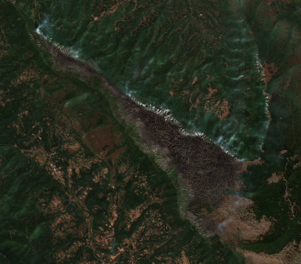 The area after the fire, September 11, 2026
