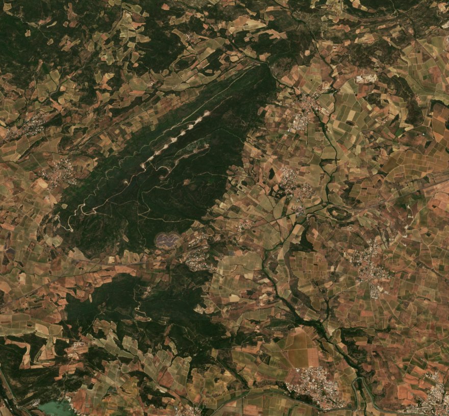 The area before the fire, June 25, 2026