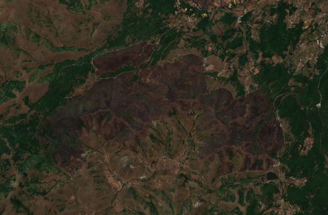 Satellite view near Gjakovë