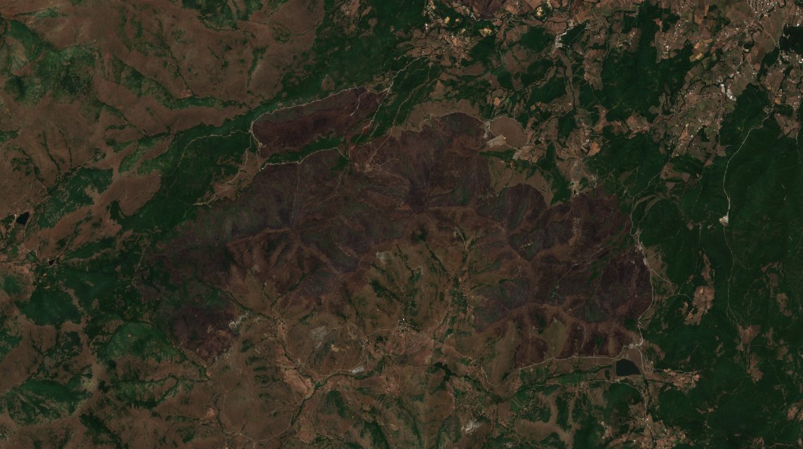The area after the fire, August 8, 2024