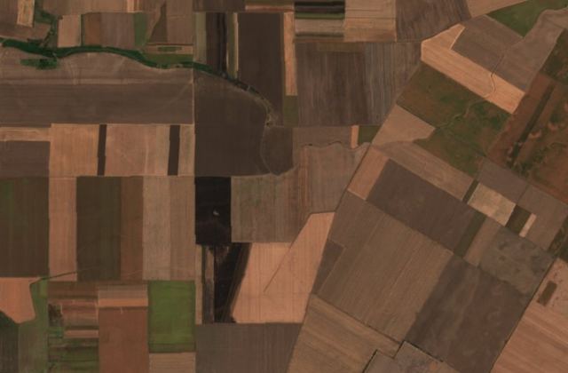 Burned area near Storobăneasa from space