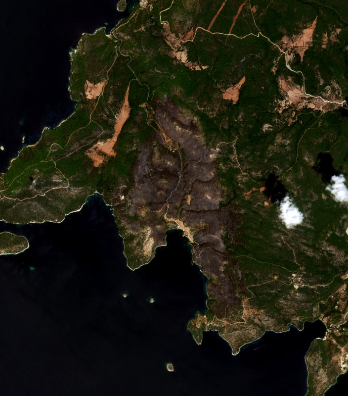 The area after the fire, August 19, 2026