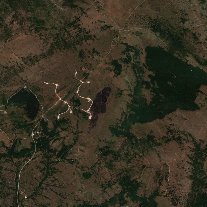 The area after the fire, August 14, 2026