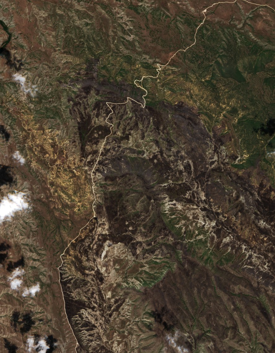 The area after the fire, July 26, 2024