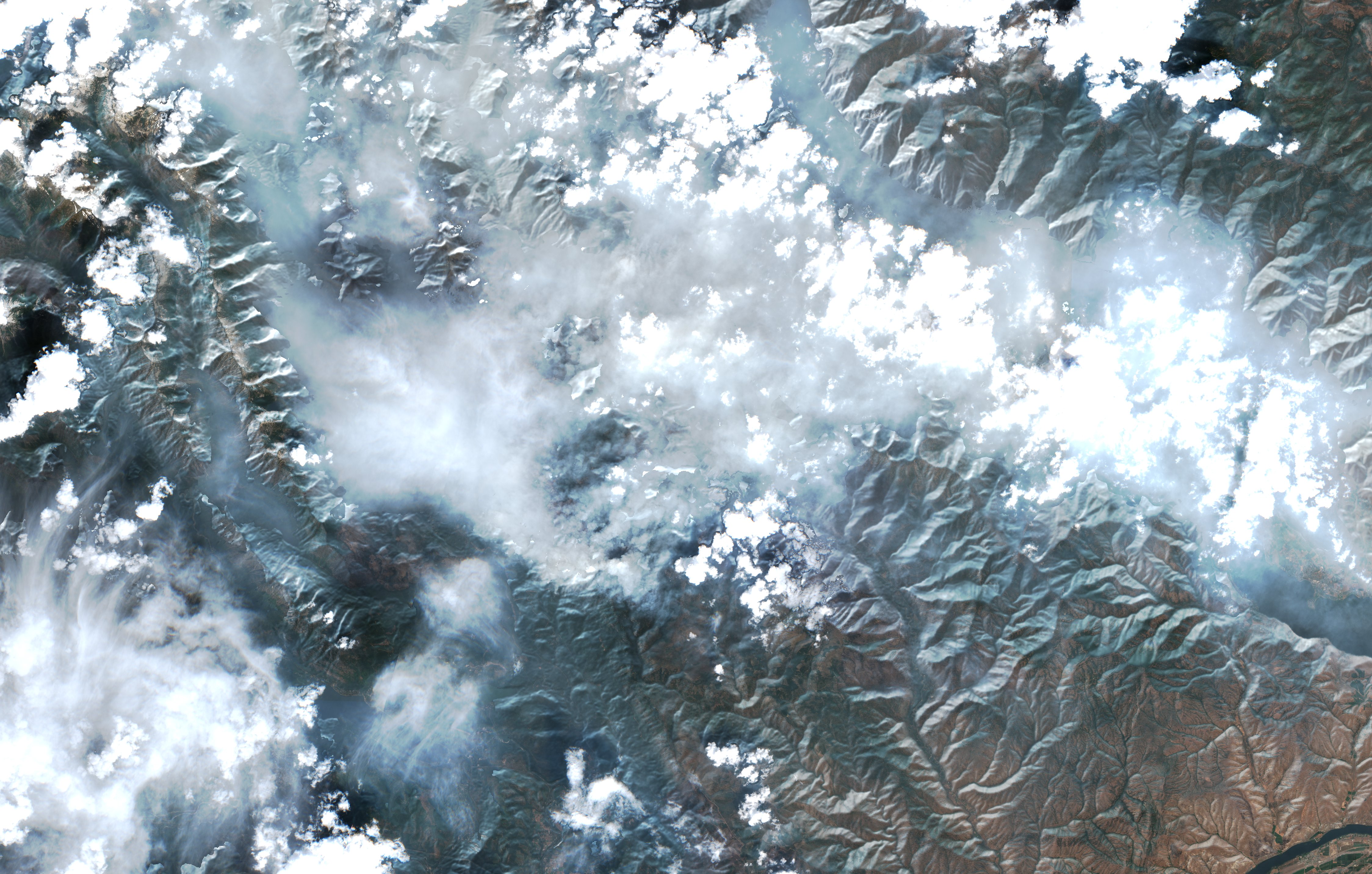 The area after the fire, August 14, 2026