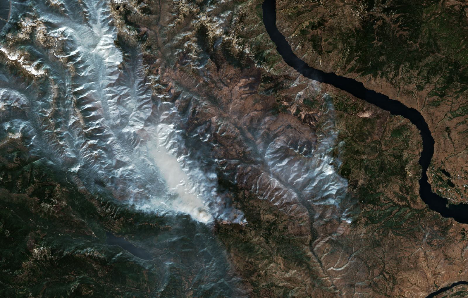 The area after the fire, August 24, 2026