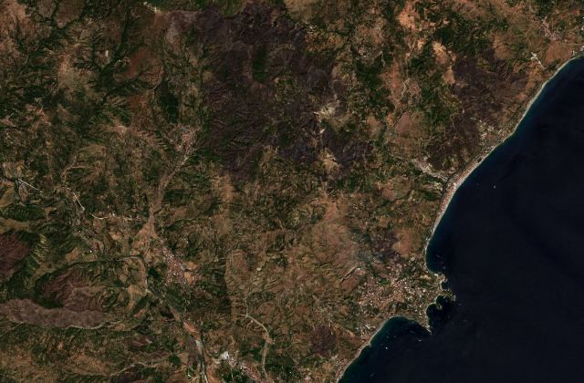 Satellite view near Graniti