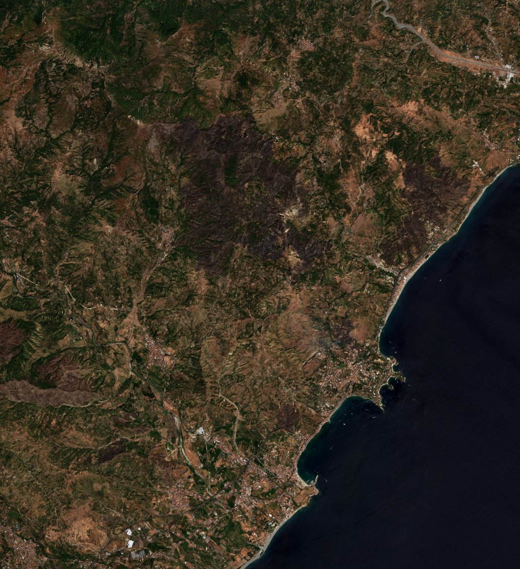 The area after the fire, September 3, 2026
